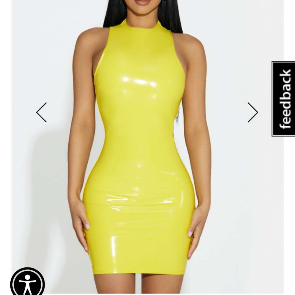 Naked Wardrobe Vinyl dress